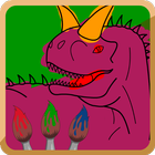 Dino paint icono