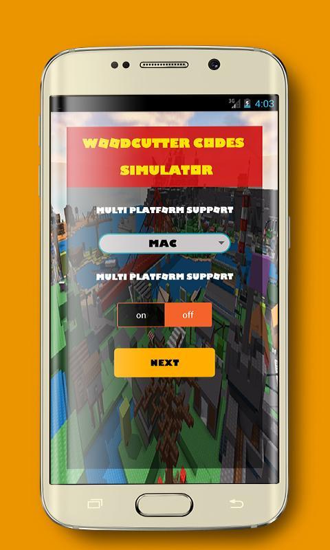 Free Codes For Roblox Woodcutter Simulator For Android Apk Download - roblox hacked version of snow shoveling sim
