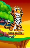 Jungle Tiger Match 3 Puzzle Affiche