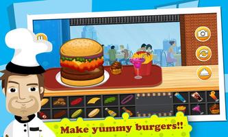 Burger Shop Game Affiche
