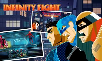 Superheroes Infinity Fight Affiche