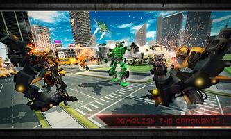 Airplane Robot Hero - City War Survival Ekran Görüntüsü 1