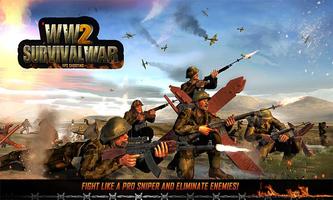 WW2 Survival War Prisoner : FPS Shooting Game ภาพหน้าจอ 3