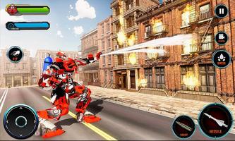 Fire Truck Super Robot Transformation War poster