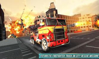 Fire Truck Super Robot Transformation War screenshot 3