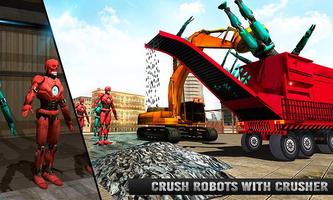 Futuristic Robot Crusher Crane captura de pantalla 1