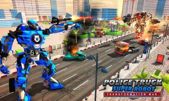 Police Robot Truck : Real Robot Transforming Game poster