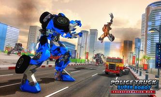 Police Robot Truck : Real Robot Transforming Game screenshot 1