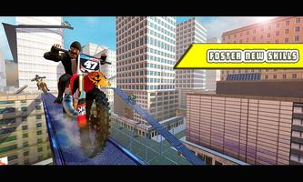 Rooftop Bike Impossible Stunts Ekran Görüntüsü 3