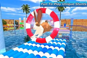 Poly Art Rabbit Stunts Simulator screenshot 1