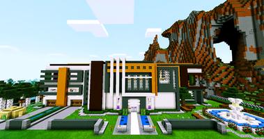 Super Mansion Modern House Maps for Minecraft PE Affiche
