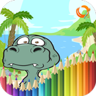 Dinosaur Coloring Games icône