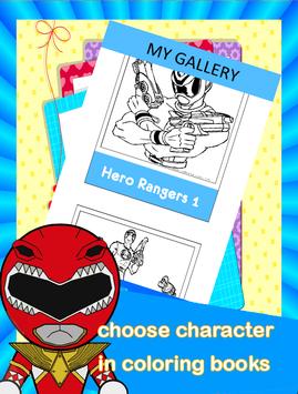 Pahlawan Rangers Buku Mewarnai Apk Download Gratis Santai Poster Screenshot
