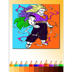 Super Saiyan DBZ Coloring Book icône