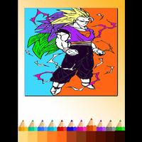 Super Saiyan DBZ Coloring Book capture d'écran 3