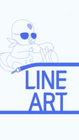 Line Art Affiche