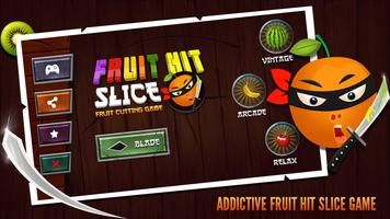 Fruit hit slice - Fruit cutting game Affiche