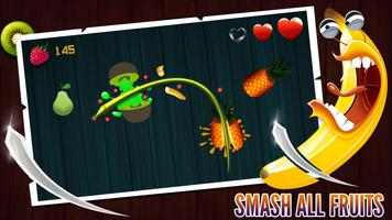 Fruit hit slice - Fruit cutting game captura de pantalla 1