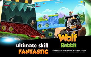 WOLF AND RABBIT plakat