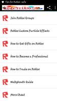 Tips for Roblox captura de pantalla 2