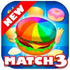 Burger Match 3 HD 2017 - Connect Food Puzzle Game icon