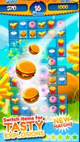 Burger Match 3 HD 2017 - Connect Food Puzzle Game poster