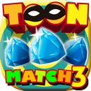 Cartoon Racoon Match 3: Shiny Diamond & Ruby Blitz APK