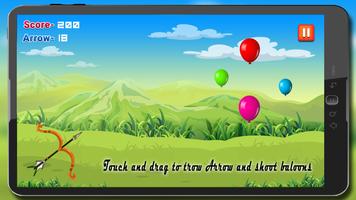 Archery Balloon Shooting Free Bubble Shoot Game постер