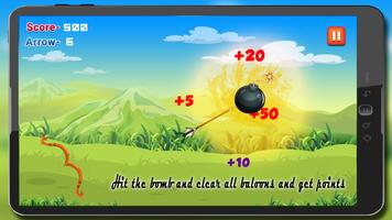 Archery Balloon Shooting Free Bubble Shoot Game syot layar 3