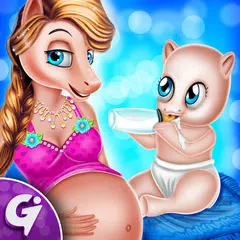 My Pony Princess Newborn Baby Mommy Care Pony Grow APK download