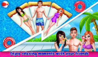 3 Schermata My Teen Love Story Summer Pool Party Affair