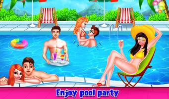 Poster My Teen Love Story Summer Pool Party Affair