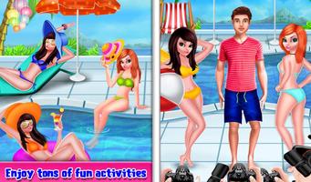 2 Schermata My Teen Love Story Summer Pool Party Affair