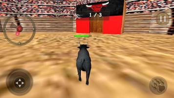 En Colère Taureau Bats Toi Simulateur 3d capture d'écran 1