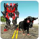 Angry Robot Bull Fighting : Transform Robot Games APK