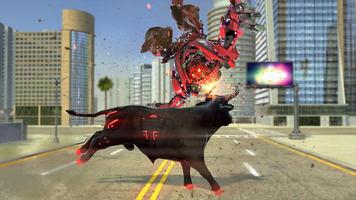 Angry Robot Bull Fighting : Transform Robot Games screenshot 2