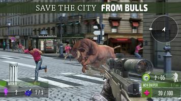 Furry Bull Fight Shooting Game imagem de tela 2