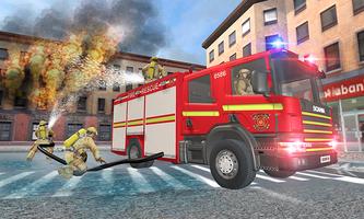 American FireFighter Truck Simulator Rescue 2018 capture d'écran 3