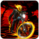 Monster Ghost Ride Scary Fire Monster Racing Game aplikacja
