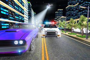Miami Police Highway Car Chase City Hot Crime War poster