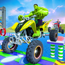 Superhero Color ATV Quad Bike Stunt Racing Fever APK