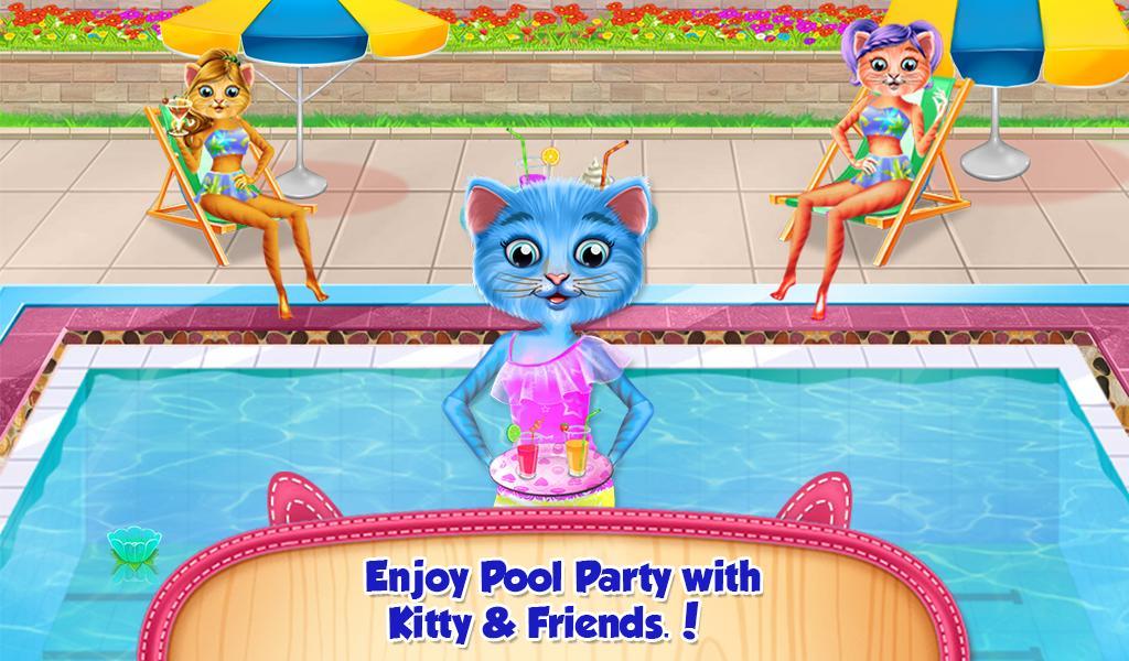 Игру том бассейн. Игры в бассейне. Игры на день рождения в бассейне. Kitty Pool. Игра кролик в бассейне.
