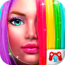 Rainbow Girl Hair Do Design APK