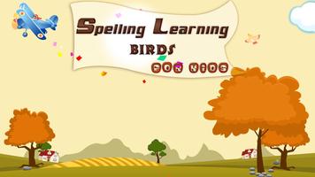 Spelling Learning Birds Plakat