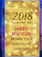 2018 Happy New Year Card تصوير الشاشة 1