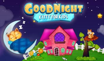 Poster Good Night Kitty For Kids