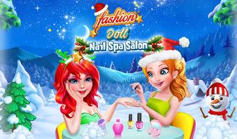 Fashion Doll Nail Spa Salon Affiche