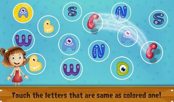 Kids Learning Letters Zone اسکرین شاٹ 2