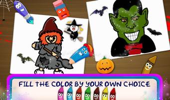 Halloween Doodle Coloring syot layar 2