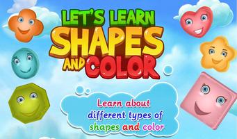 دعونا نتعلم الأشكال والألوان الملصق